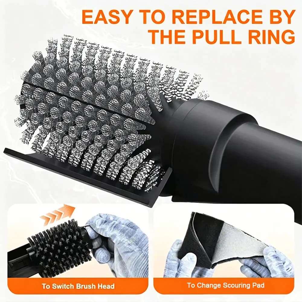 Electric Grill Brush With 180° Adjustable Head