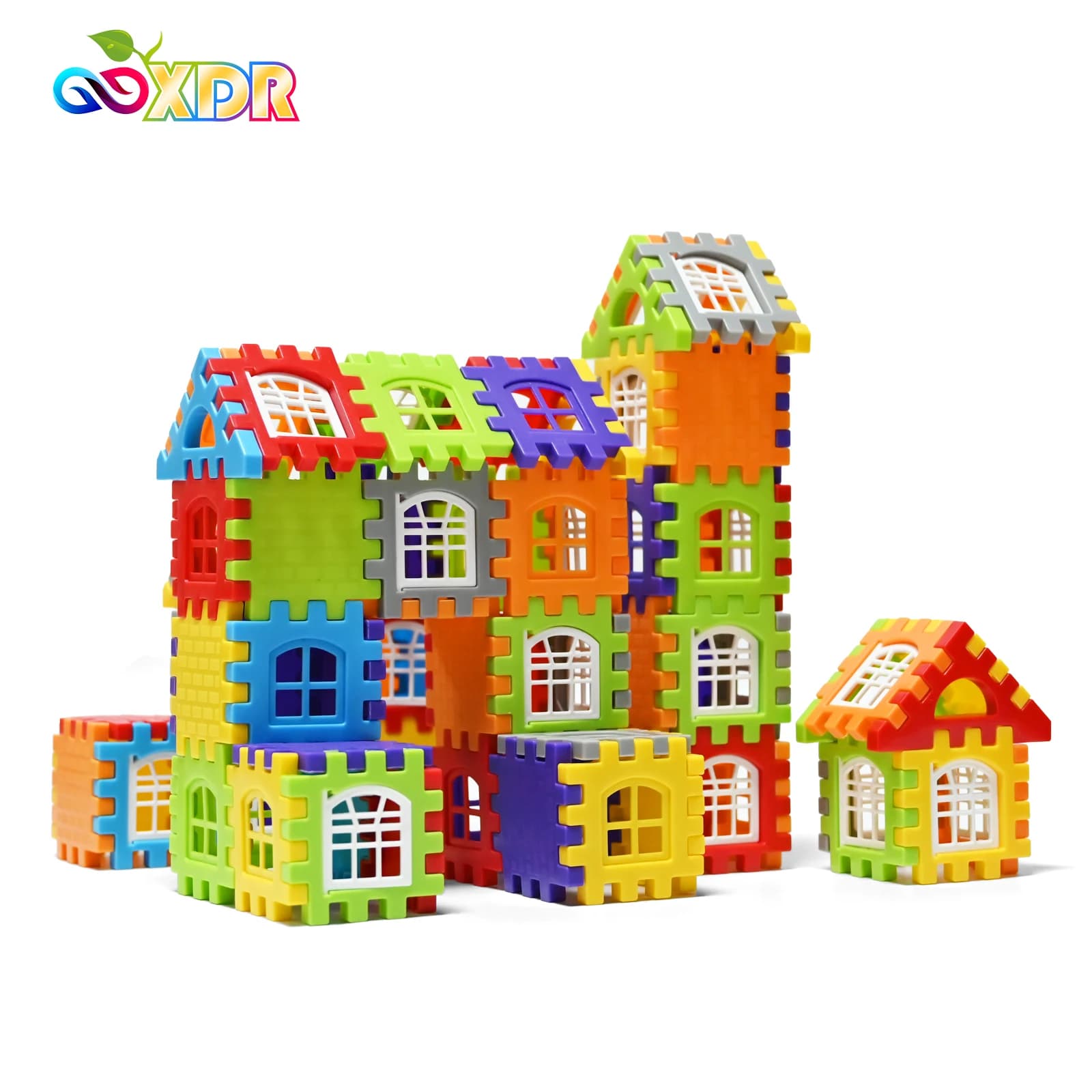 Colorful Building Block House Construction Set