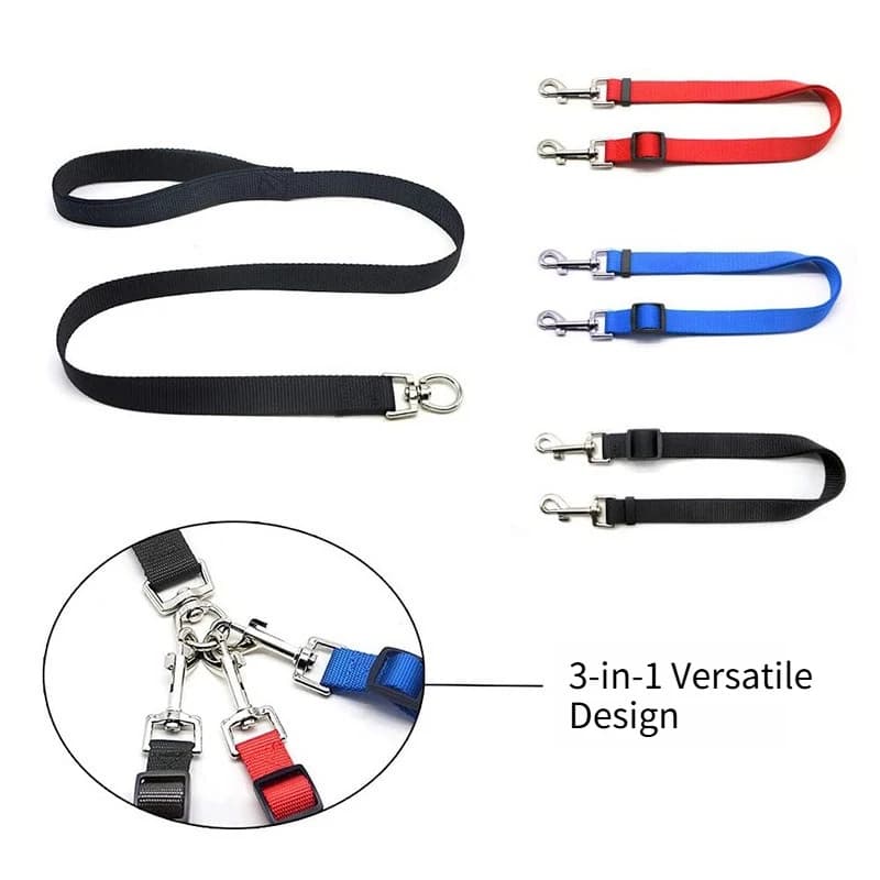 3-in-1 Multi-Dog Detachable Coupler Leash