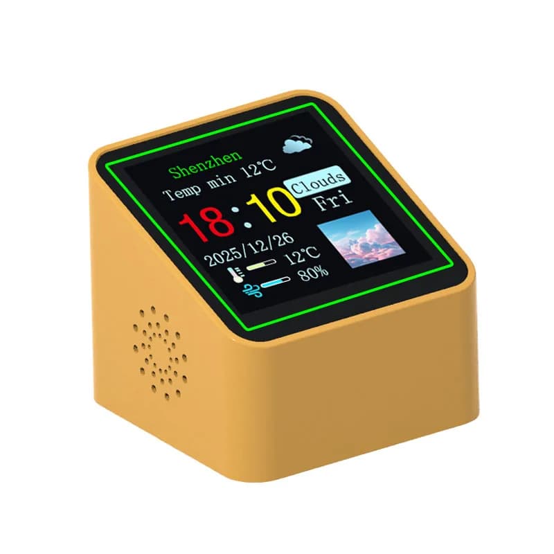 Smart WiFi Desk Clock Weather Station