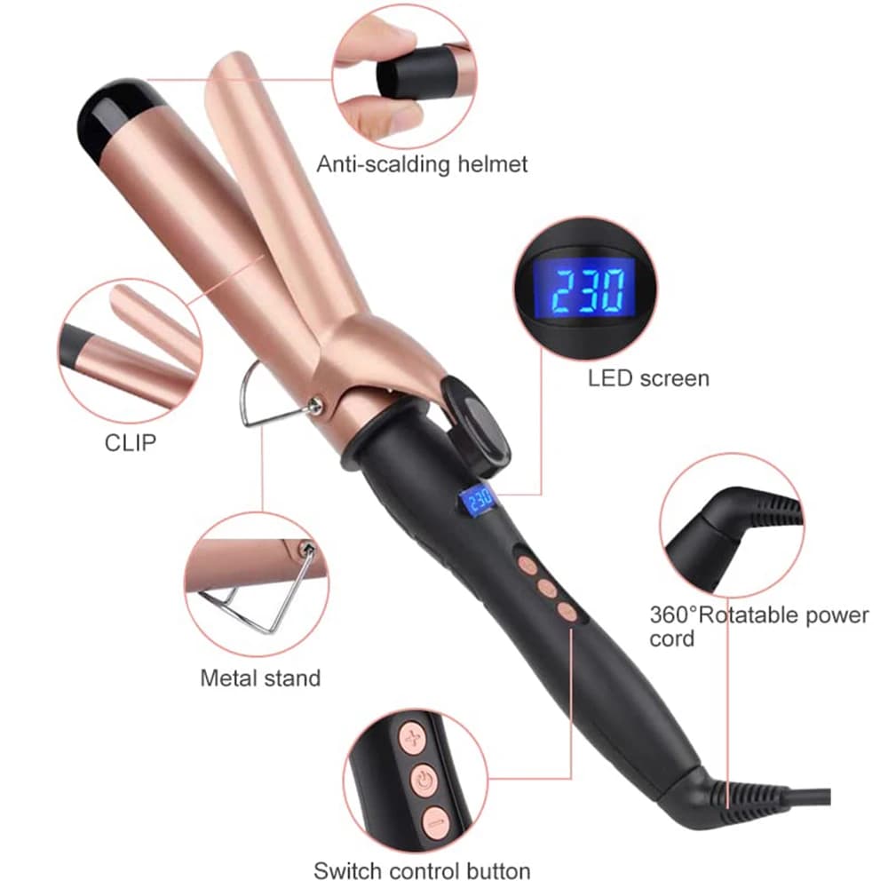 Professional Ceramic Curling Iron 38mm