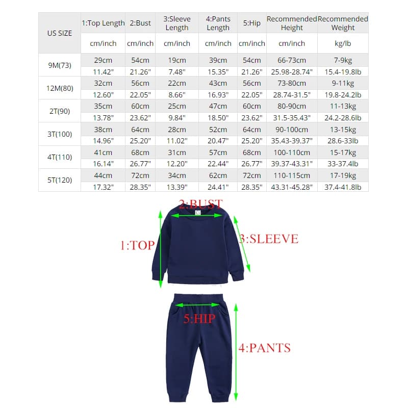 Kids Sports Sweatshirt Loungewear Set