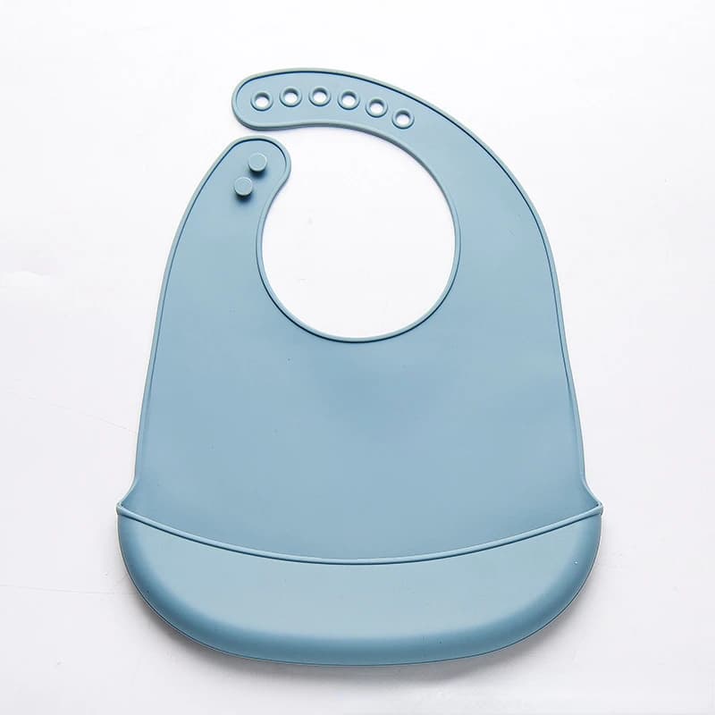 Baby Silicone Waterproof Bibs with Saliva Pocket