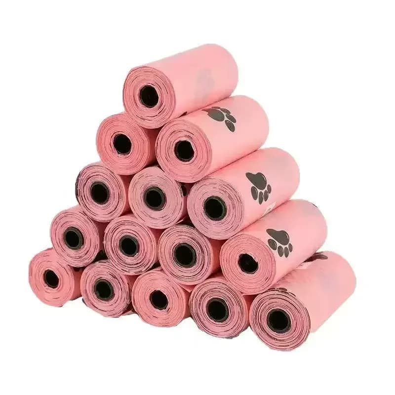 Dog Poop Bags for Dog Large Cat Waste Bags Doggie Outdoor Home Clean Refill Garbage Bag Pet Supplies 15 Bags/ Roll