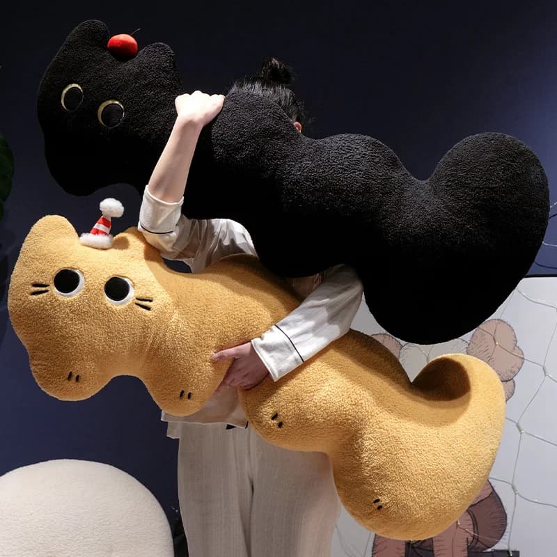 L-Shaped Plush Cat Bed Cushion