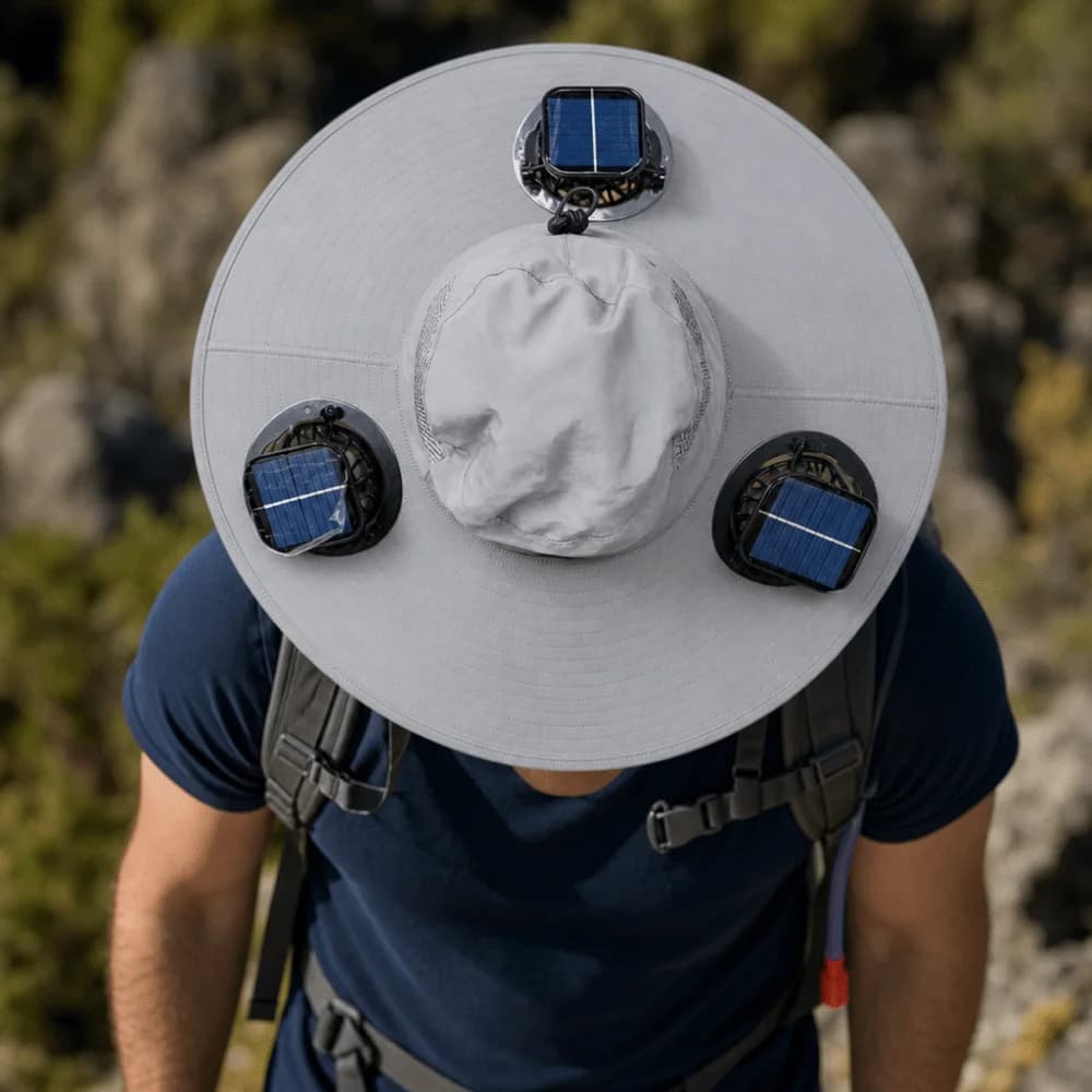 Solar Fan Hat with UV Protection