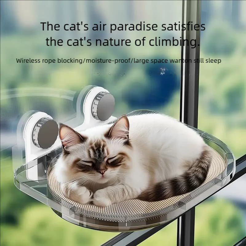 Clear Window Hammock Bed for Cats