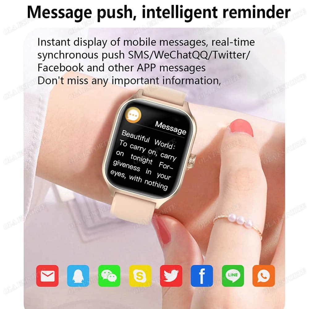 2027 New Smart Watch 2.01" HD Display Answer Make Call Message Preview Sports Modes DIY Dial Weather Forecast For Men Women H10