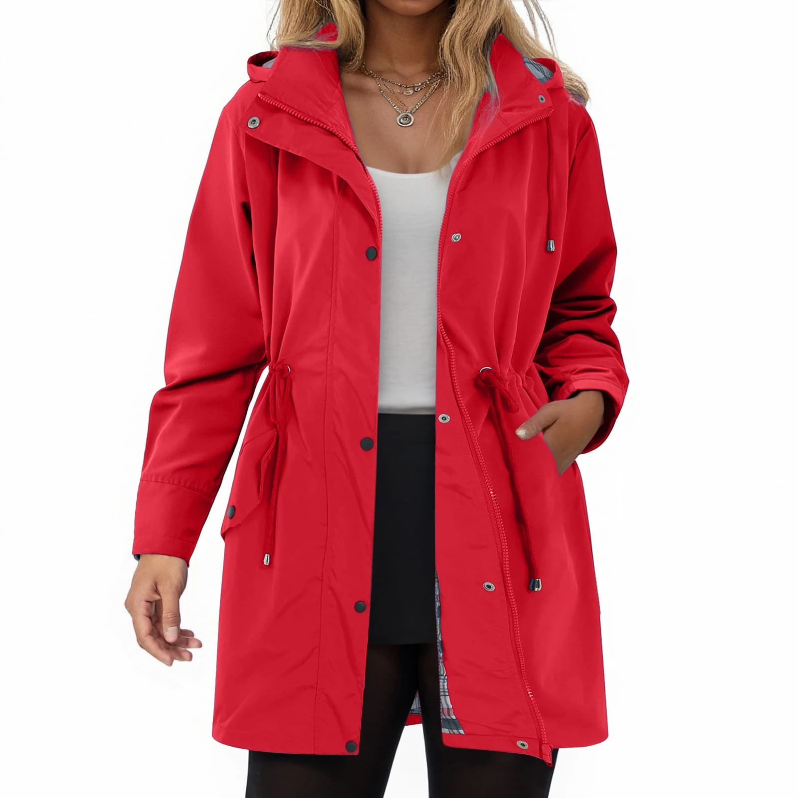 Women's Lightweight Hooded Rain Jacket