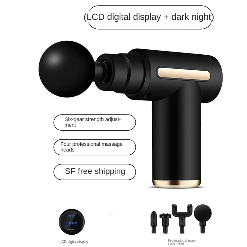 1 Massage Gun, Handheld Deep Muscle Massager for Body, Back, and Neck Pain, Ultra-Compact and Elegant Design, High Torque Drive, 6 Modes and 6 Gears
