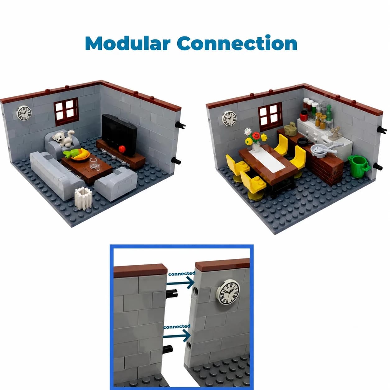 City House Building Blocks Set