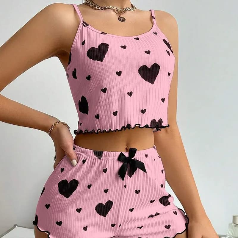 Women's Tank Top and Shorts Pajama Set
