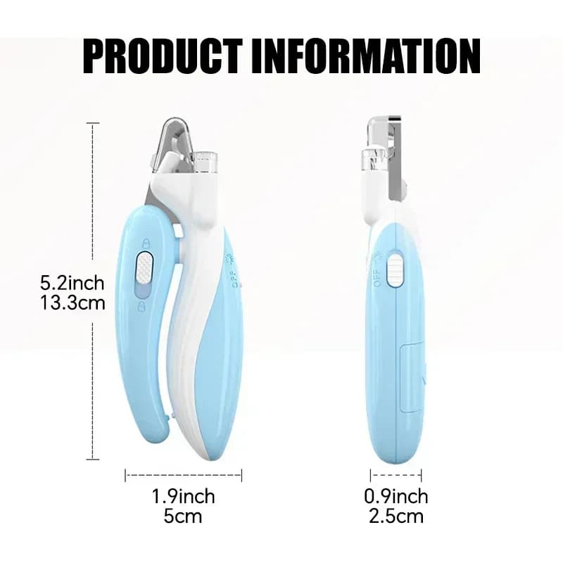 LED Pet Nail Clippers with Safety Guard