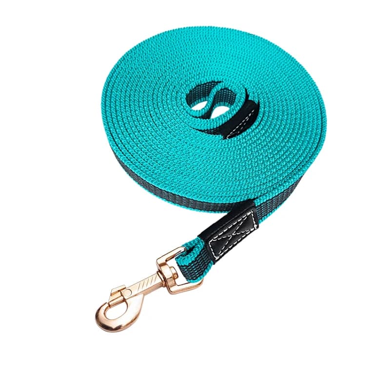 Adjustable Nylon Dog Leash with Rubber Grip
