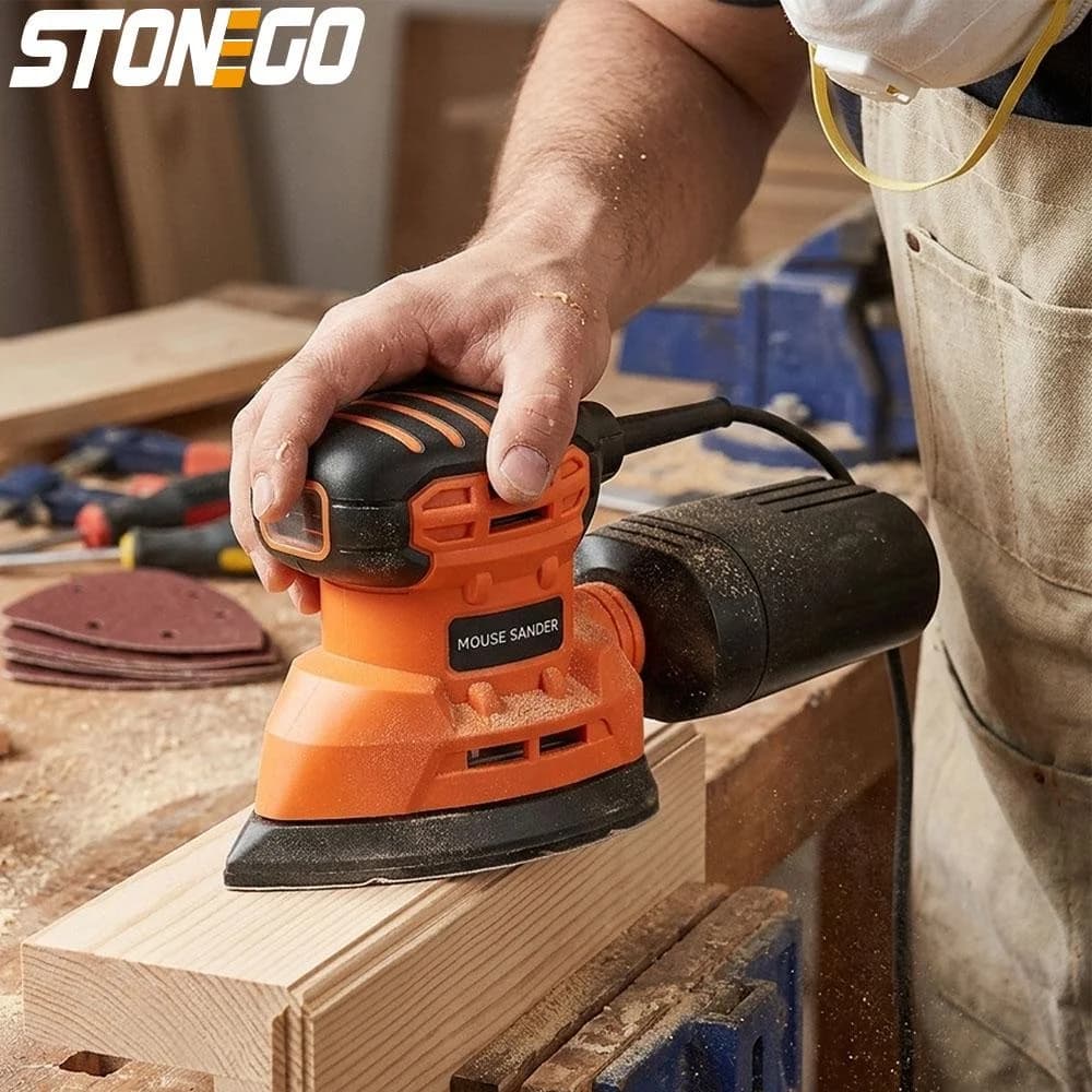 Electric Detail Sander with Dust Collection