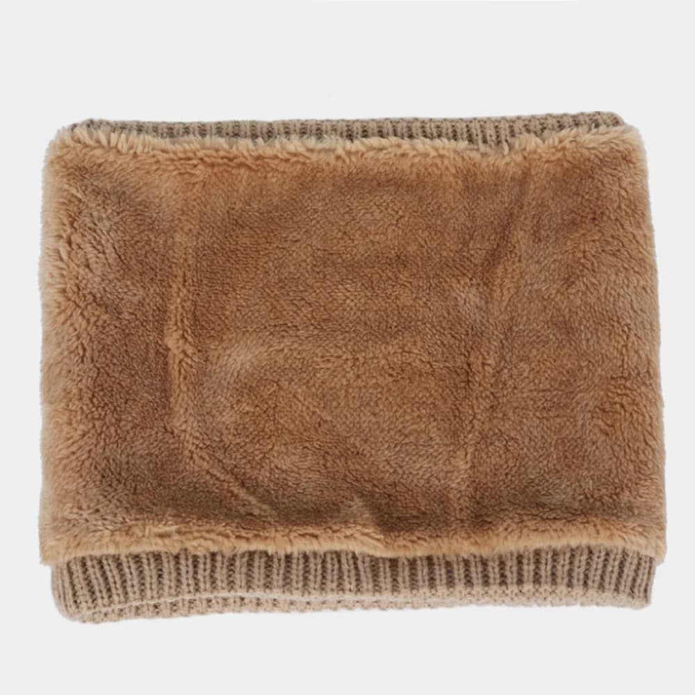 Knitted Brushed Ring Scarf