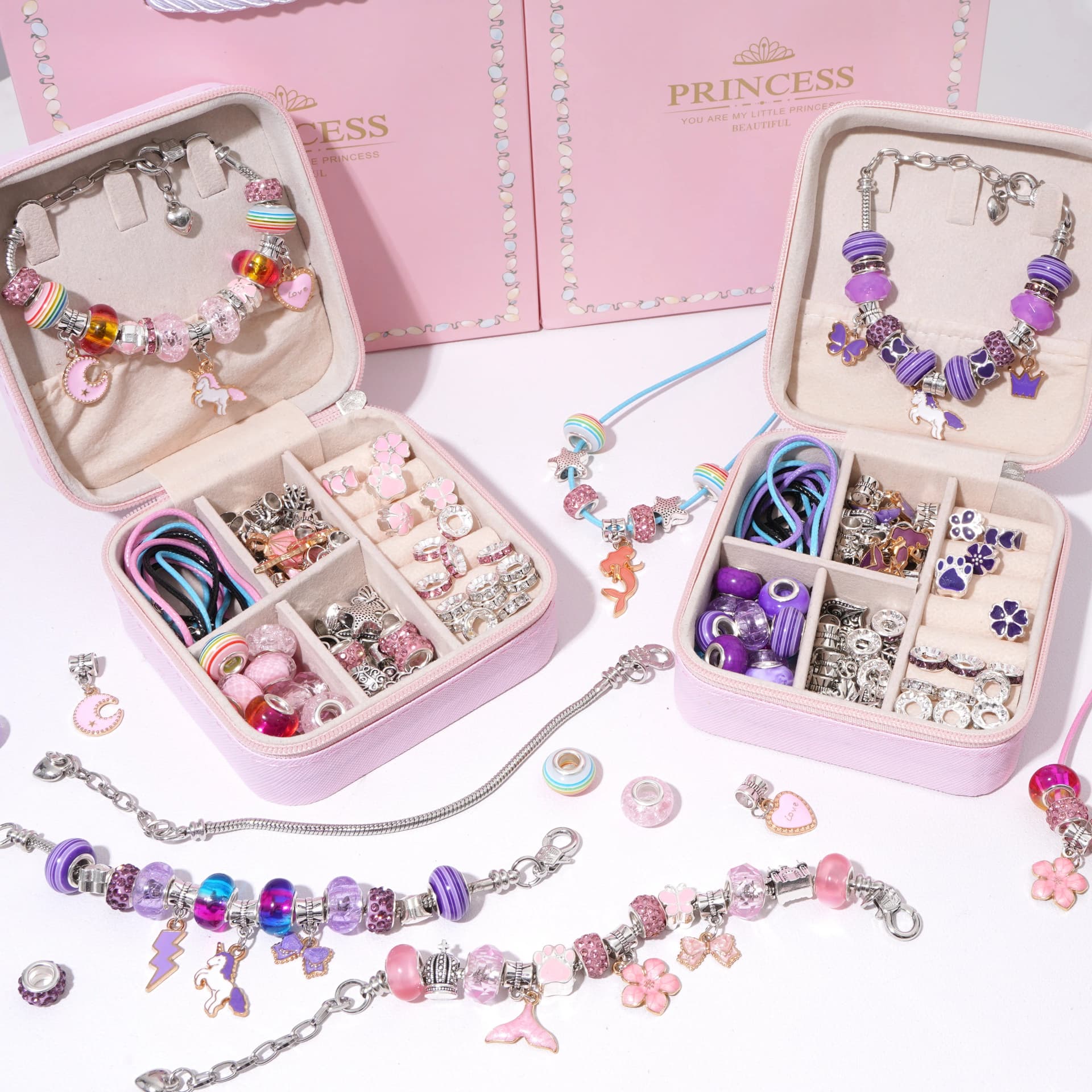 Jewelry Making Kit With Organizer And Beads