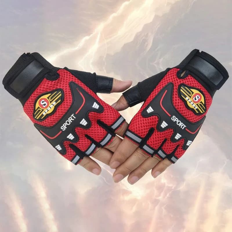 Men's Half Finger Cycling Gloves Breathable Mesh