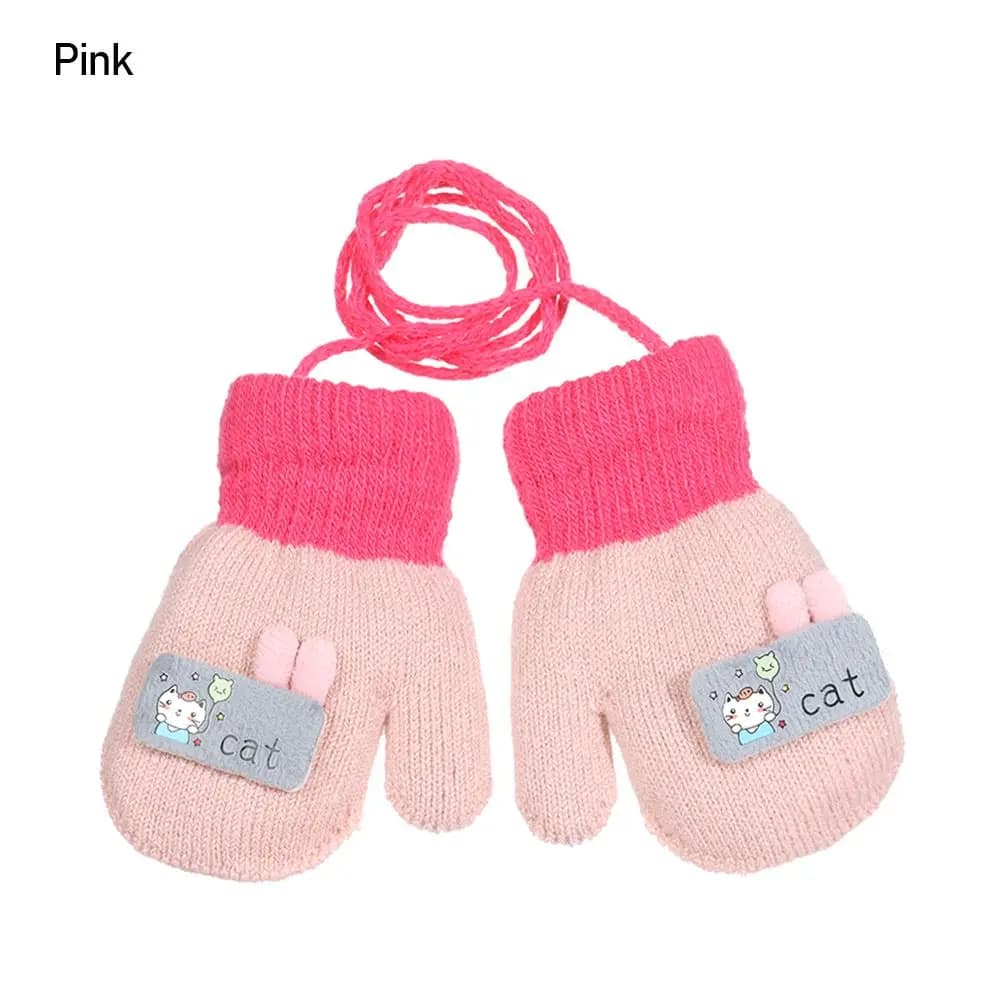 Toddler Winter Knitted Mittens