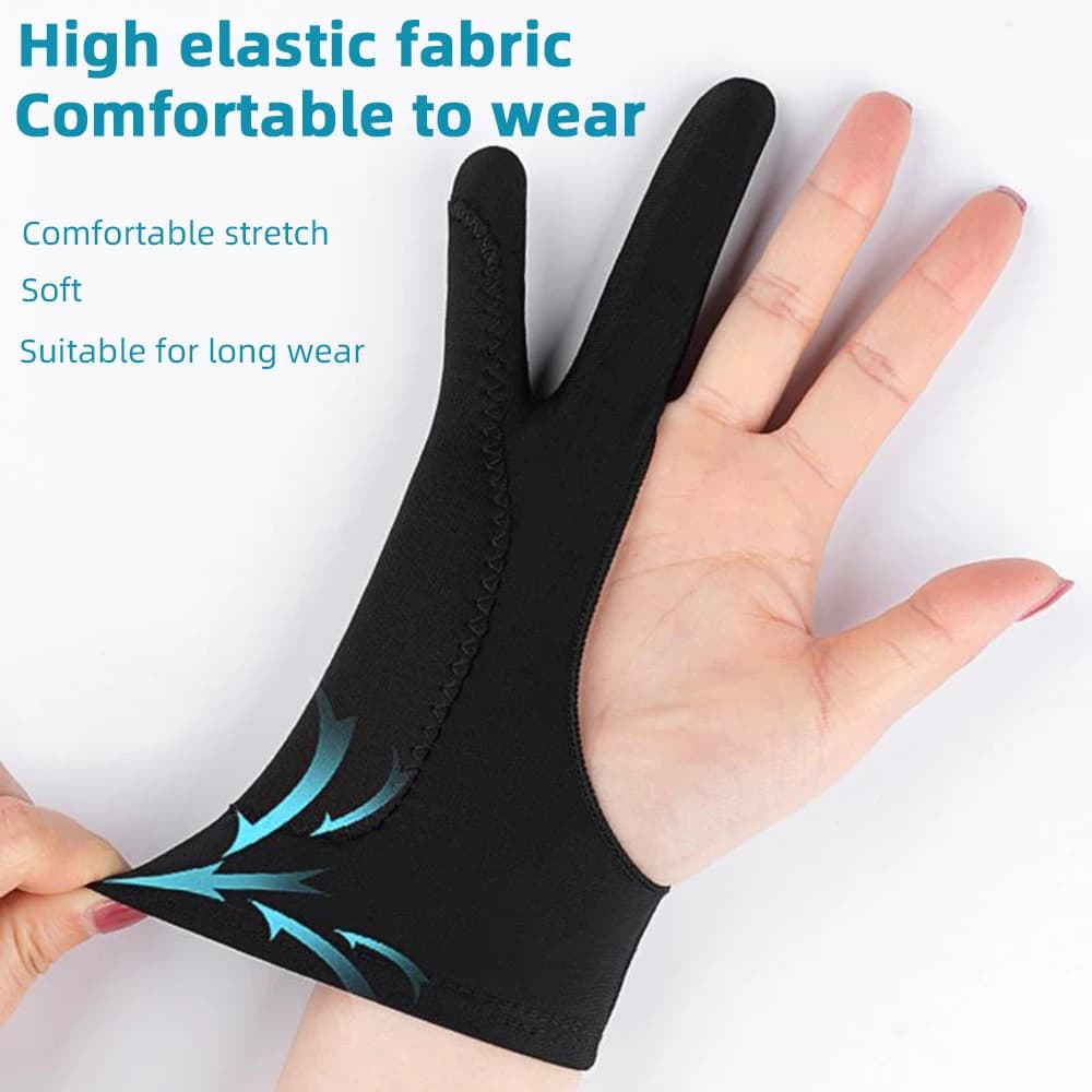 Two-Finger Touchscreen Drawing Gloves