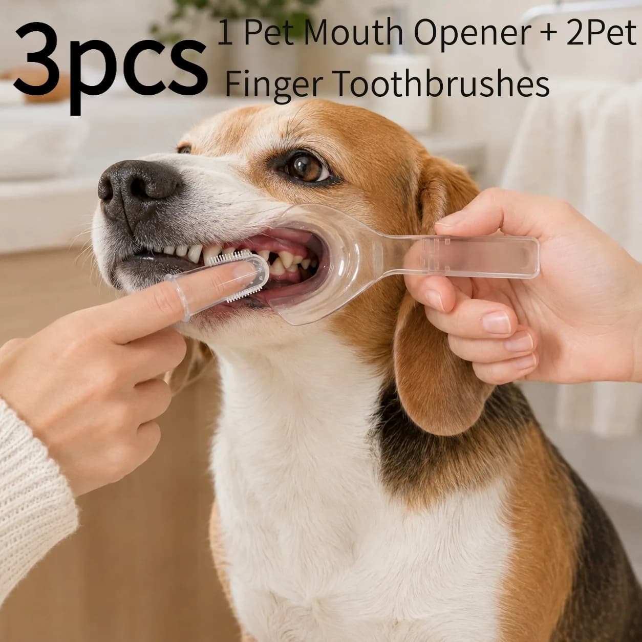 3-Piece Pet Oral Care Kit with Mouthopener
