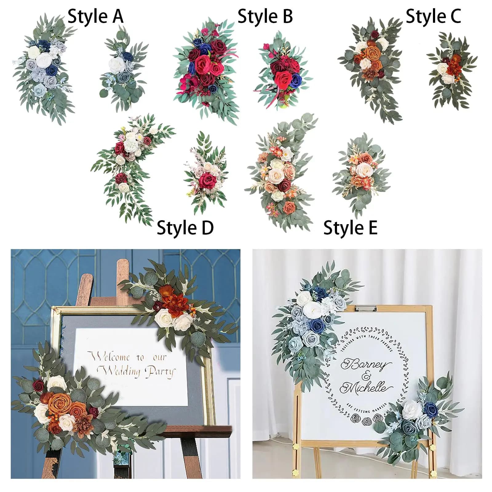 Handmade Wedding Arch Flower Swag