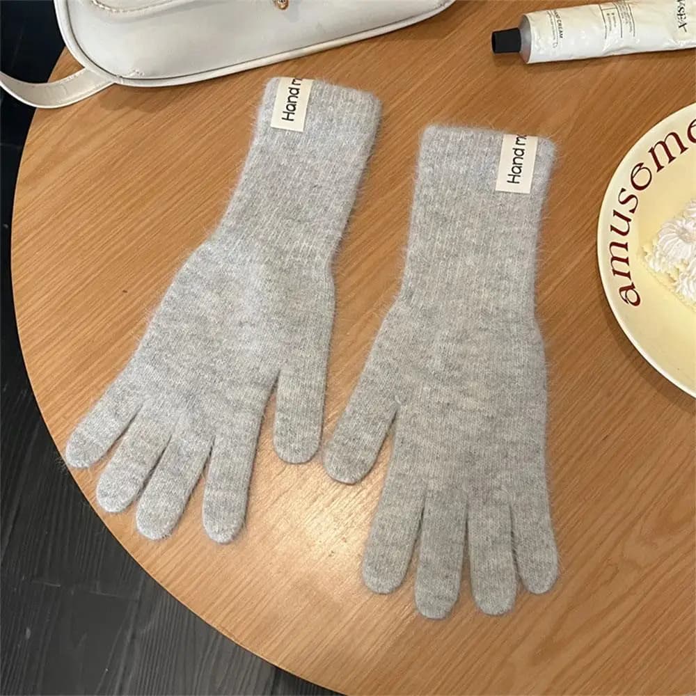 Women's Winter Wool Knit Gloves