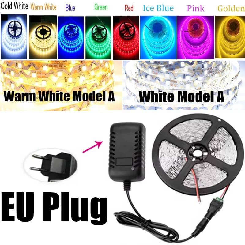 LED Strip Light 1M 2M 3M 4M LEDs Dimmable DC 12V 60LEDs/M Indoor Decorative Tape White Blue Red TV Festival LED Strip Lighting