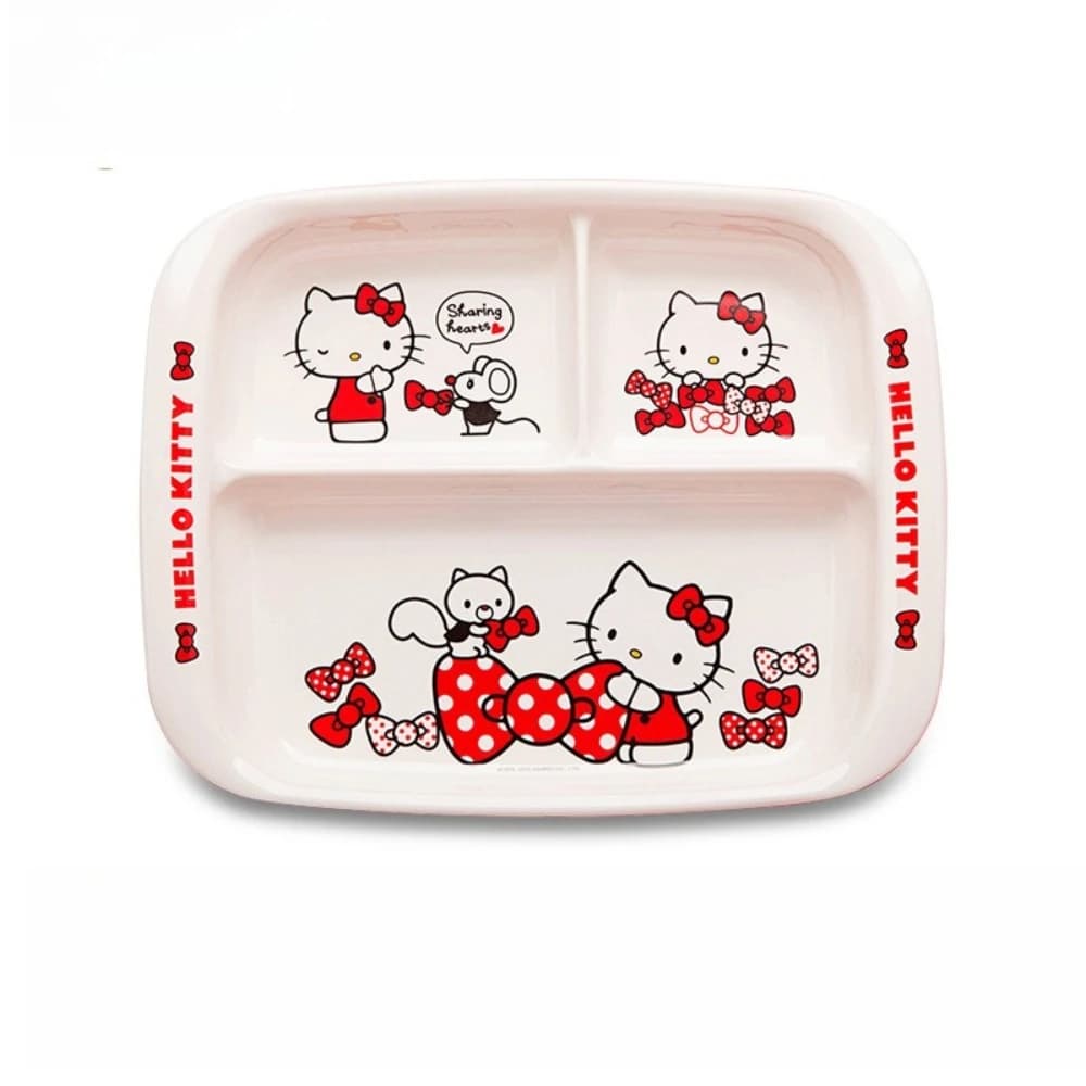 Kids Divided Dinner Plate with Cartoon Design
