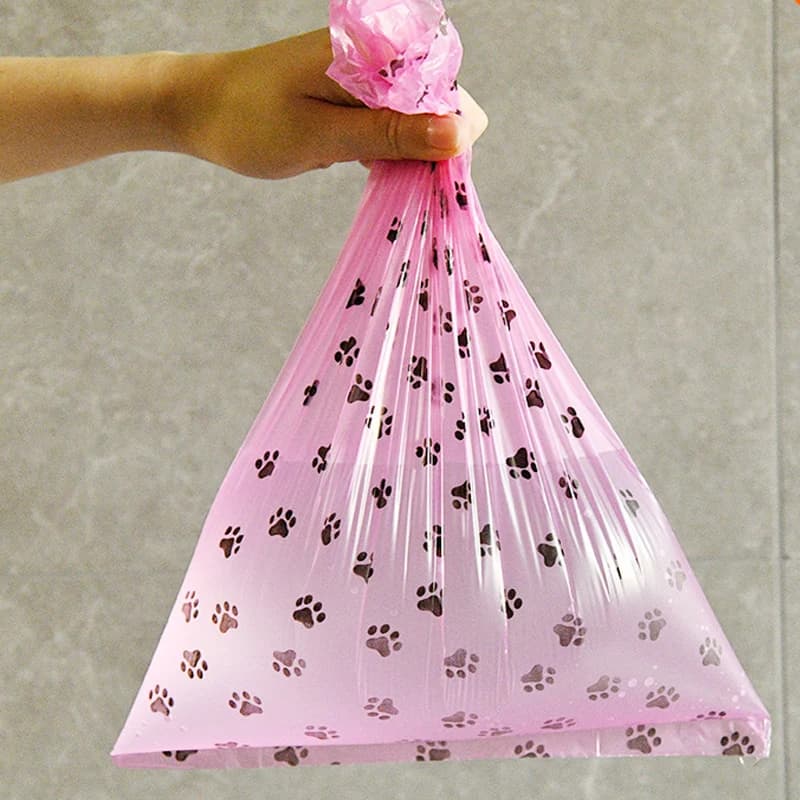 Paw Print Dog Poop Bags