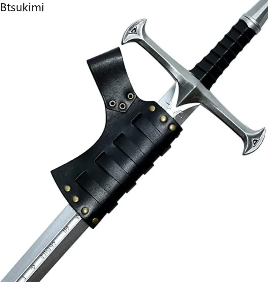 Anime Cosplay Accessorie Medieval Sword Frog Belt Waist Sheath Scabbard Warrior Armor Rapier Leather Buckle Strap Holster Unisex