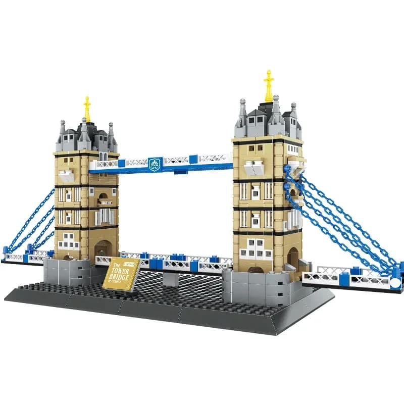 London Tower Bridge Brick Architecture Model Set