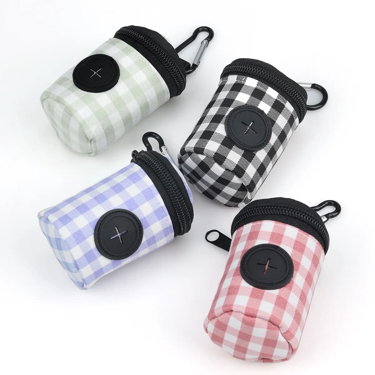 Checkered Pet Waste Bag Holder