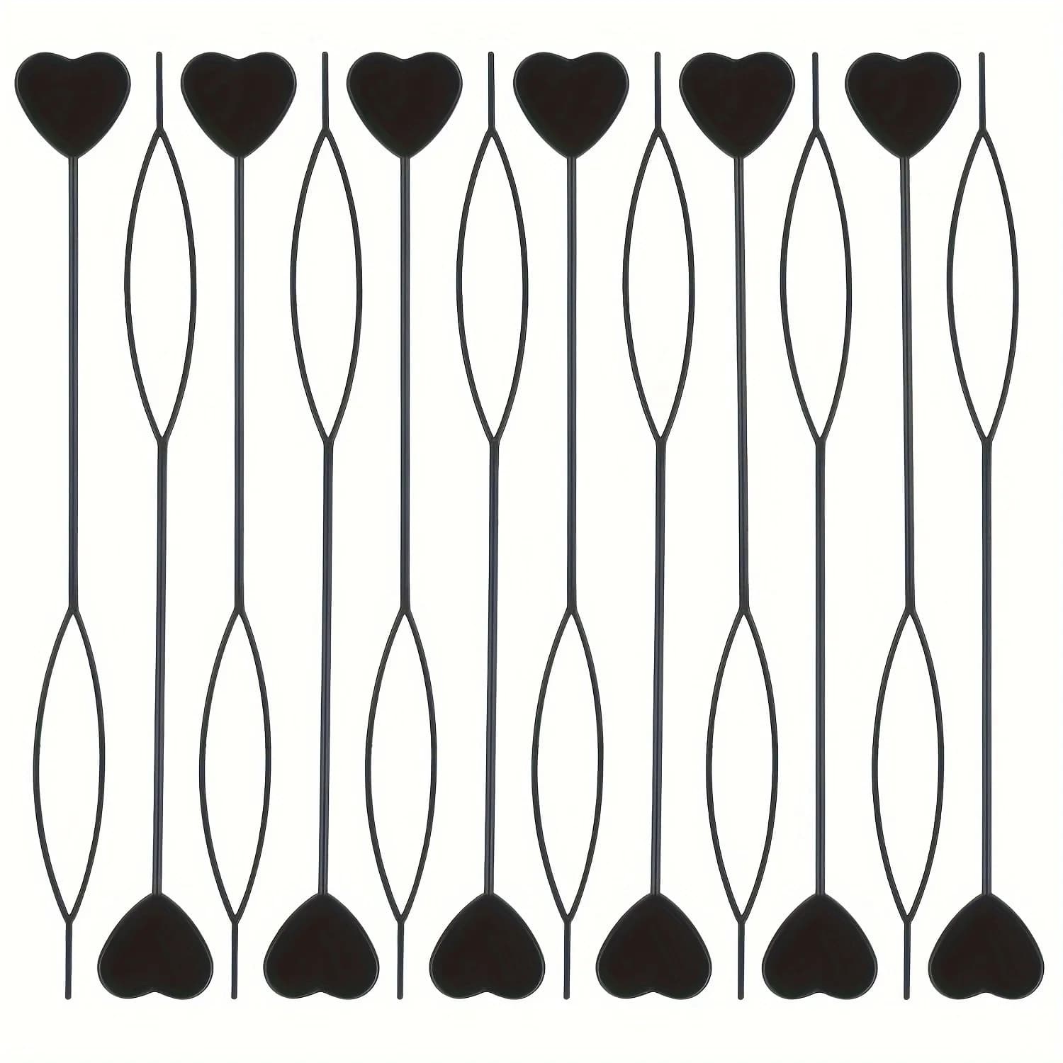 12 Hair Tail Tools, Easy-to-Use Hair Accessories, Braiding Tools, Regular Hair Quality, and Hair Accessories