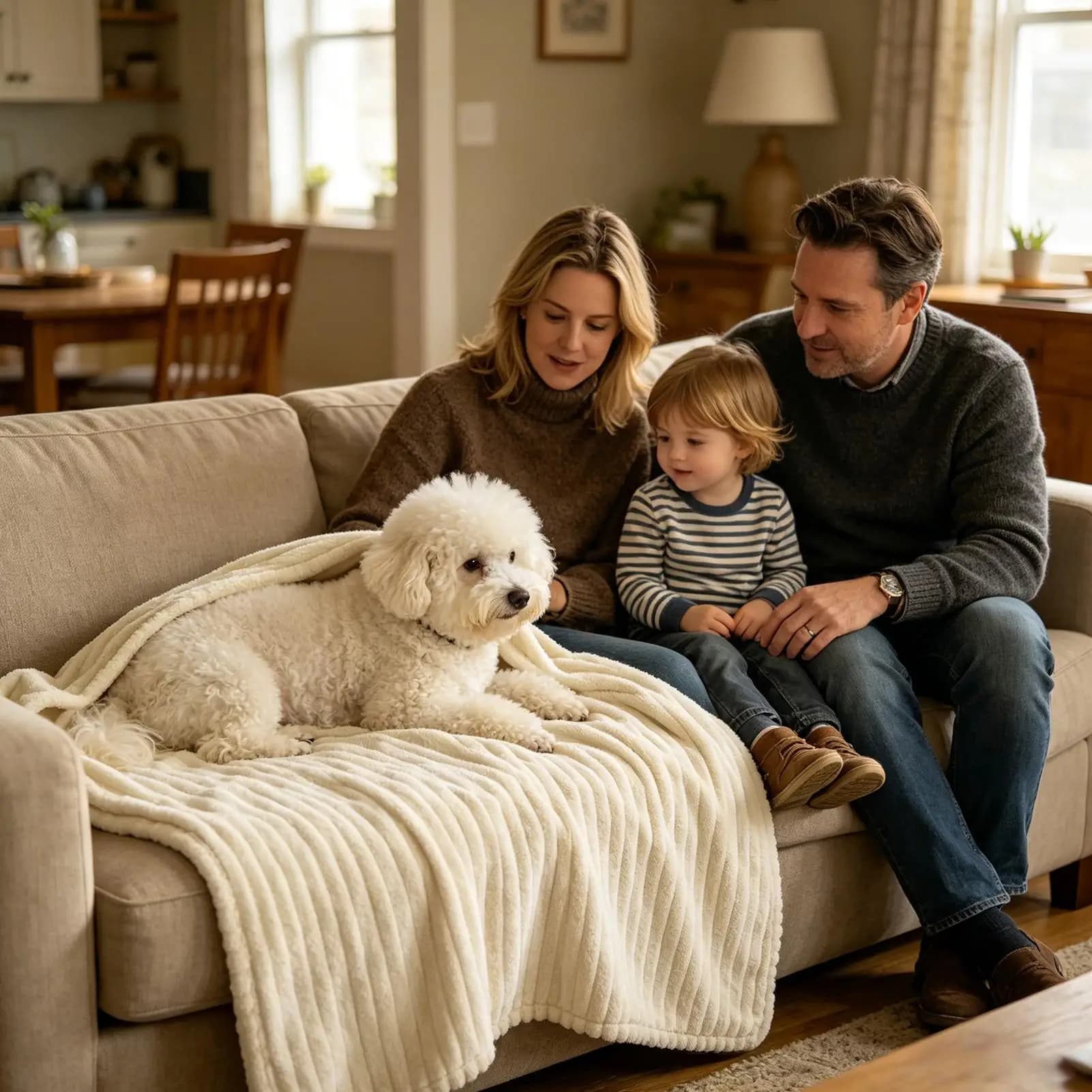 Washable Pet Blanket for Crates and Couches