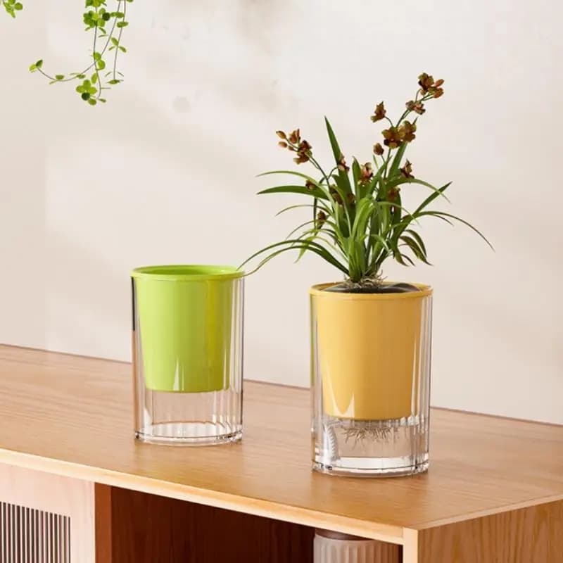 Self-Watering Planter Pot with Drainage
