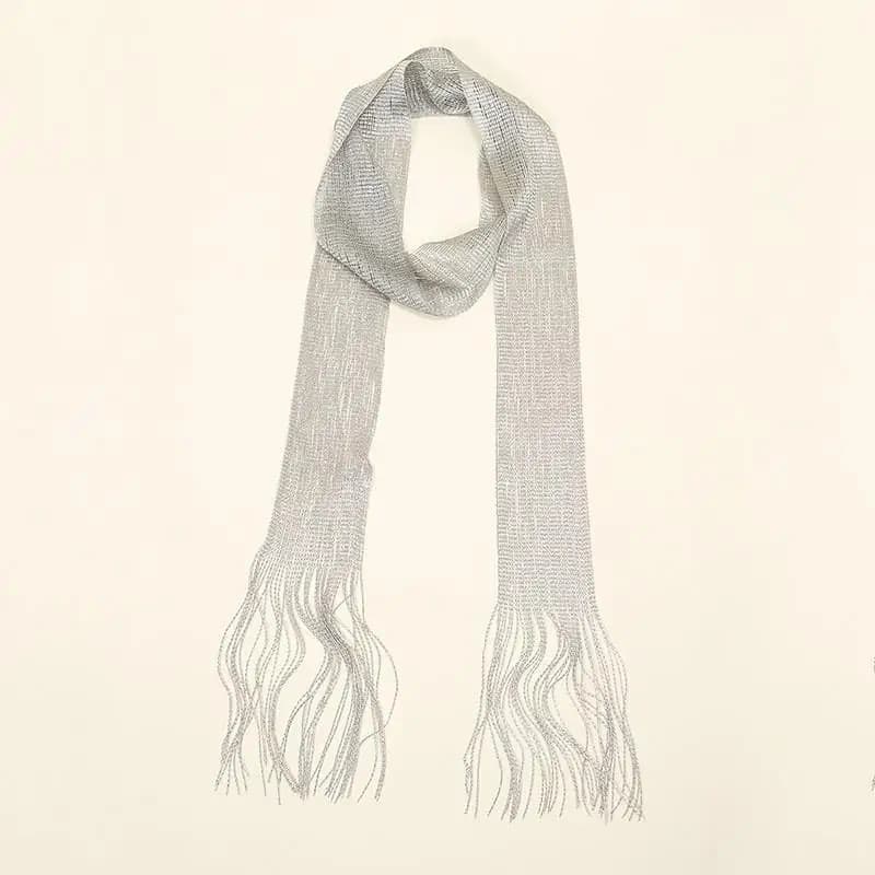 Striped Silk Scarf