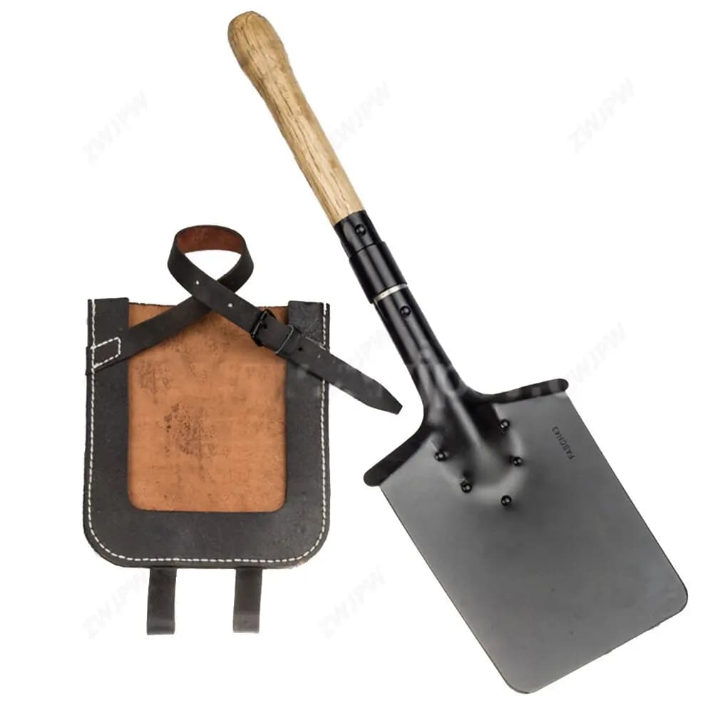 Military-Style Folding Shovel with Cover
