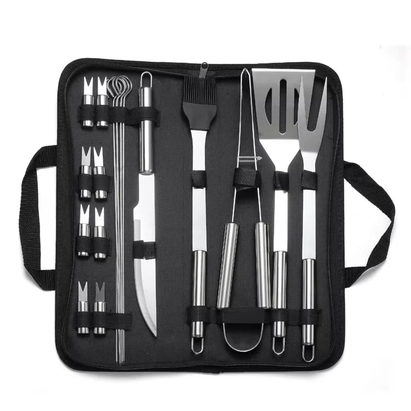 Stainless Steel BBQ Grill Utensils Set With Bag