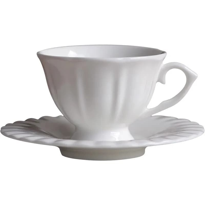 Vintage Ceramic Espresso Cup and Saucer