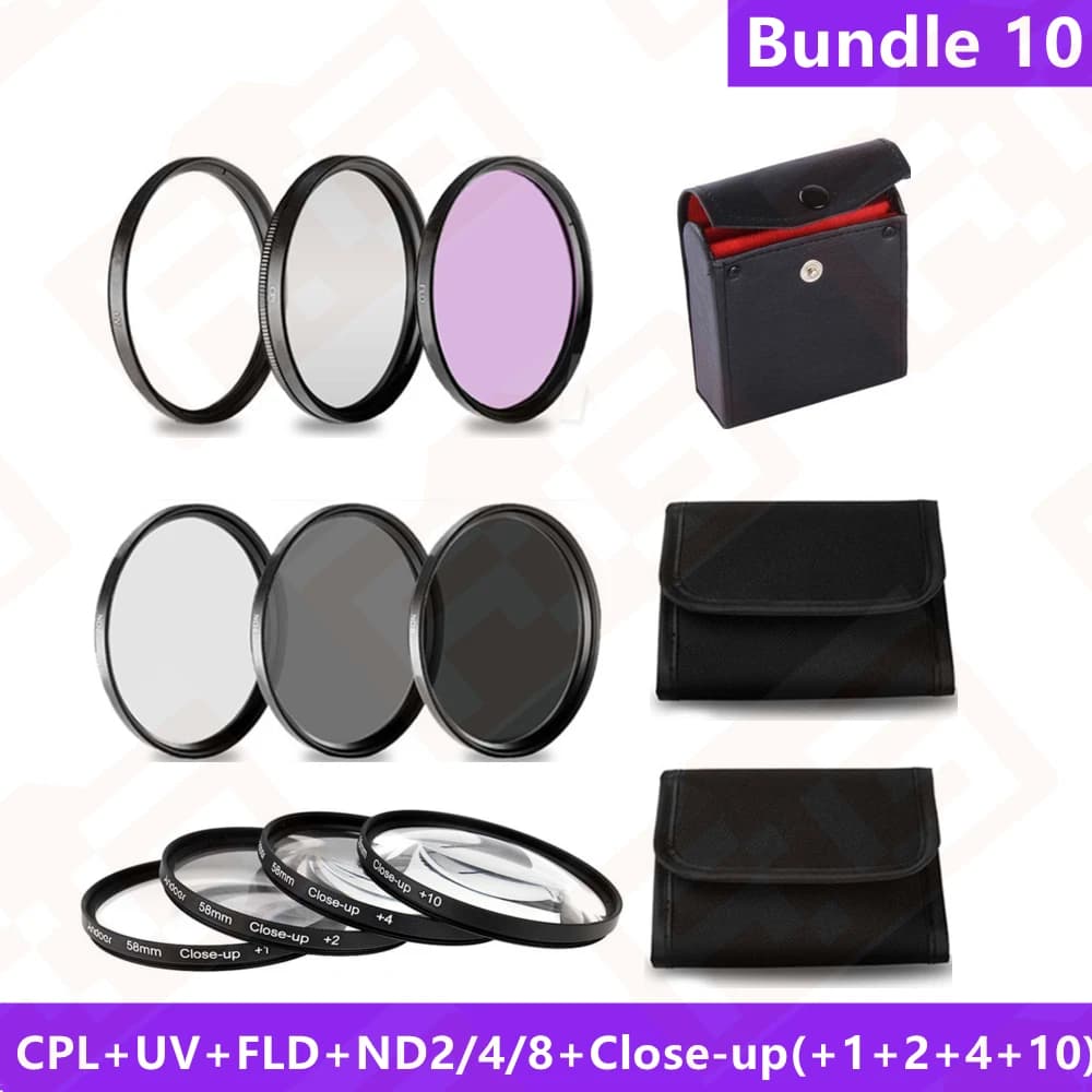 Camera Lens Filter Kit with ND and Macro Lenses