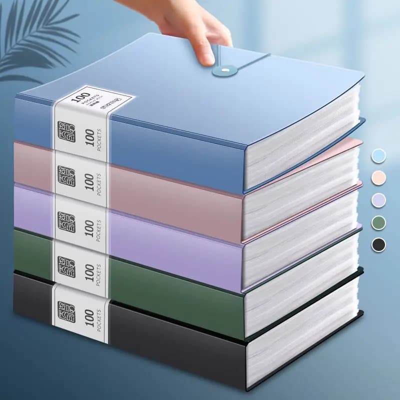 A4 Thickened Document Folder with 100 Pages