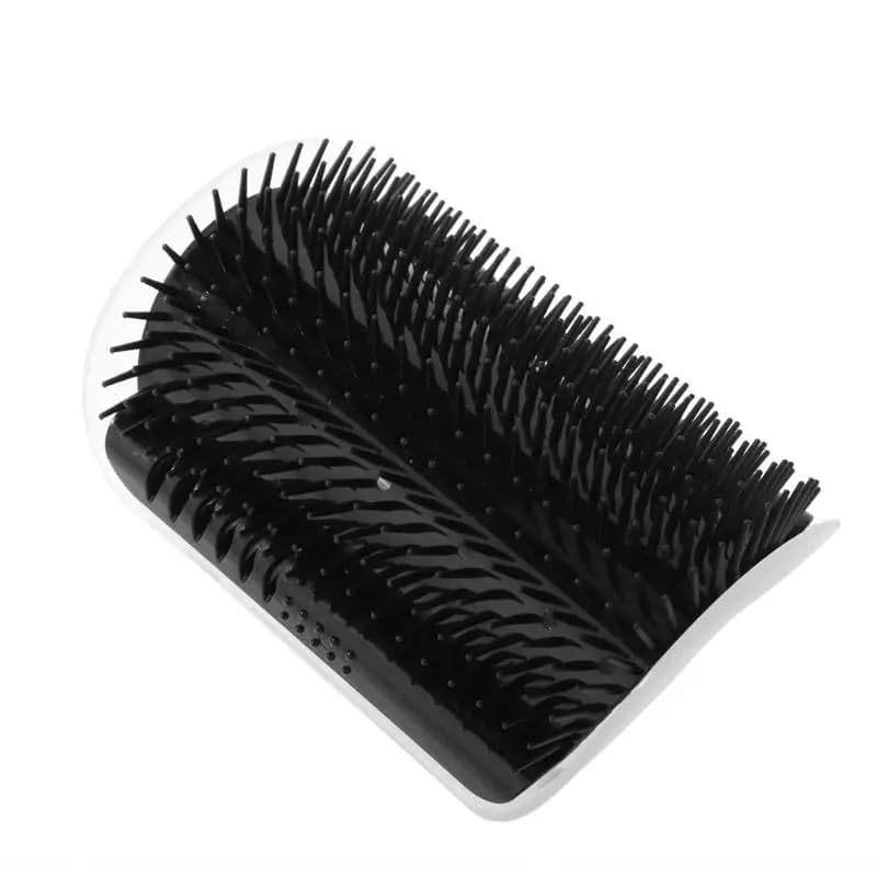 Pet cat scratcher and fur brush with wall corner toy for entertainment  a must-have for hair removal and itching