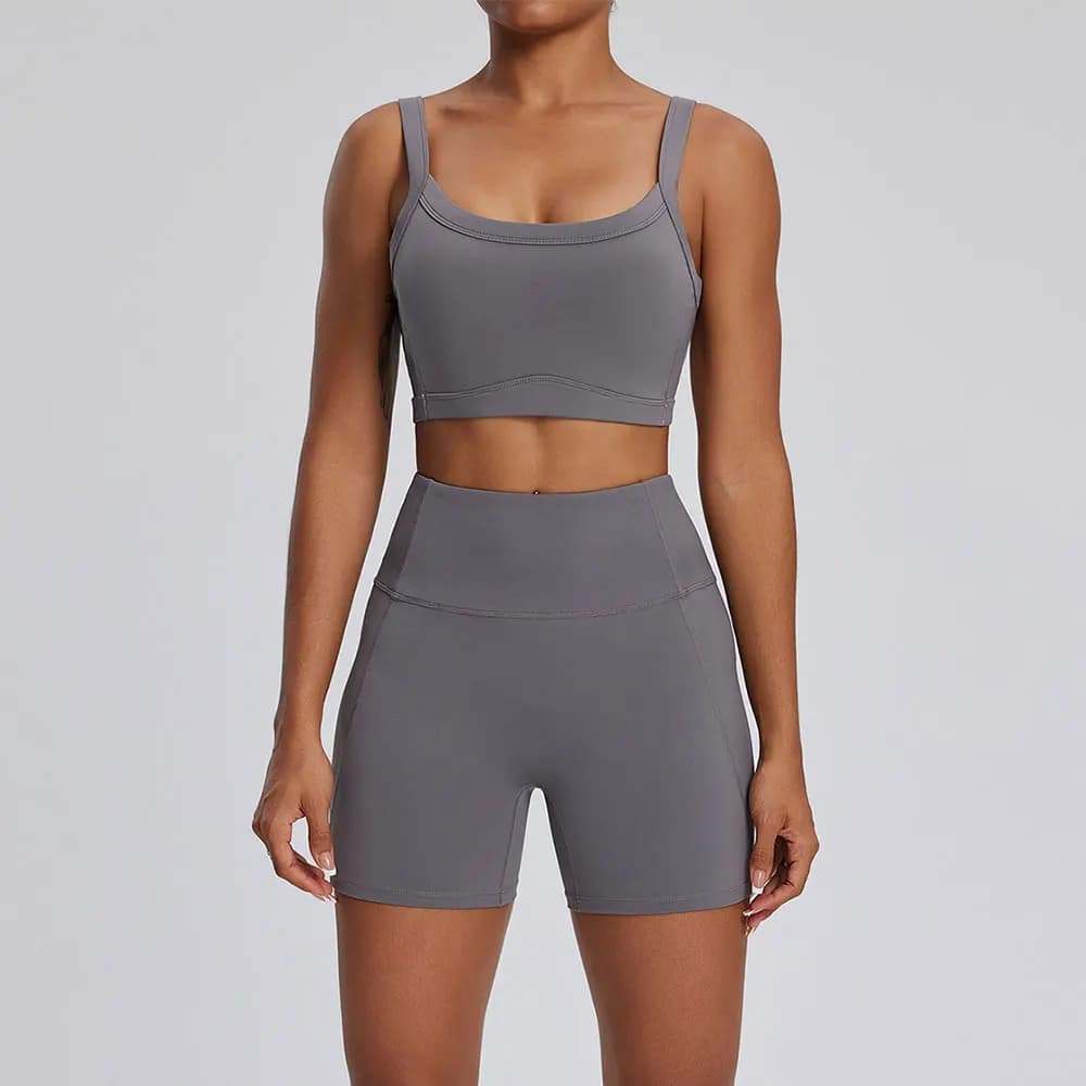 Yoga Set 2PCS Women Gym Long Sleeve Sportswear Workout Clothes Athletic Wear High Waist Bell-bottoms Fitness Bra Sports Suits