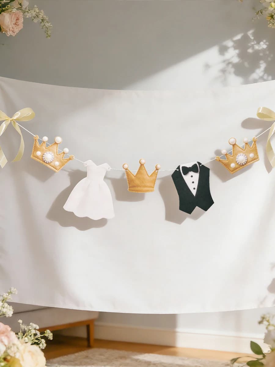 Wedding Mr. and Mrs. Banner Flags
