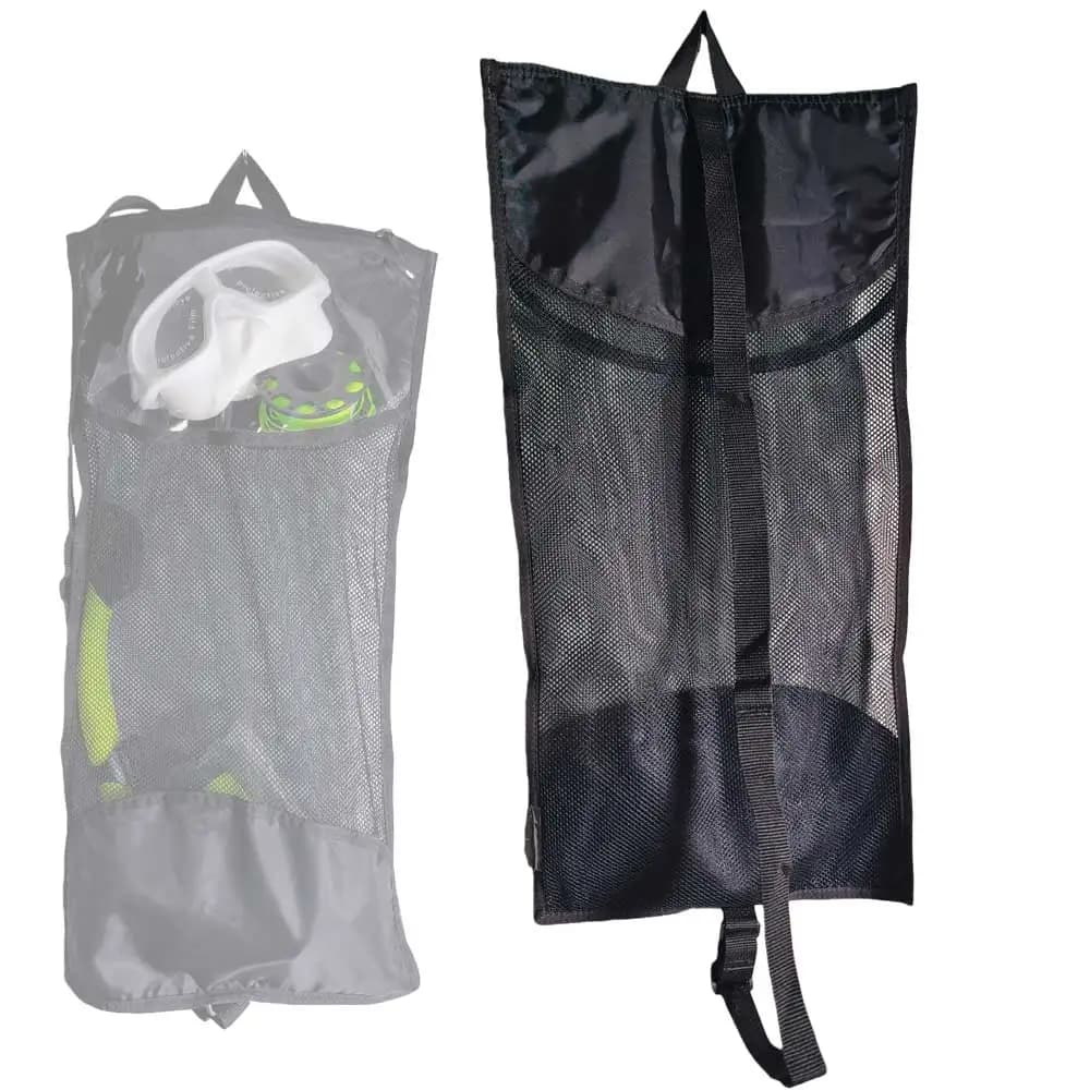 Diving Mesh Shoulder Bag with Zipper