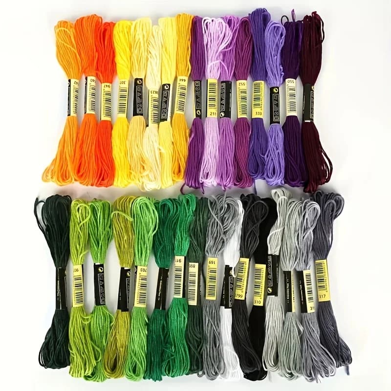 Multicolor DMC Cross Stitch Thread Skeins Kit
