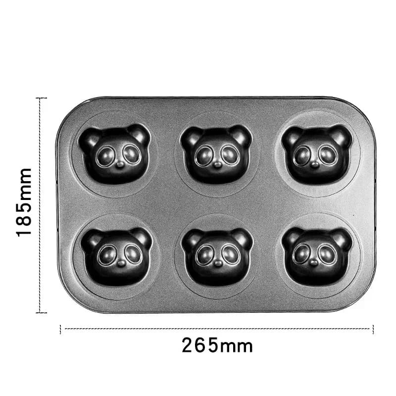 8 Cavity Bear Shaped Baking Mold