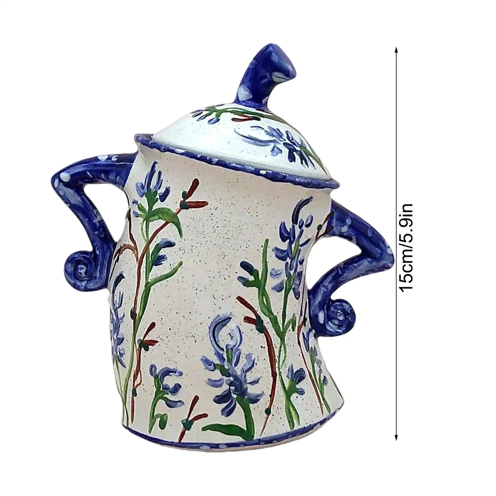 Resin Storage Jar with Hands on Hips Design