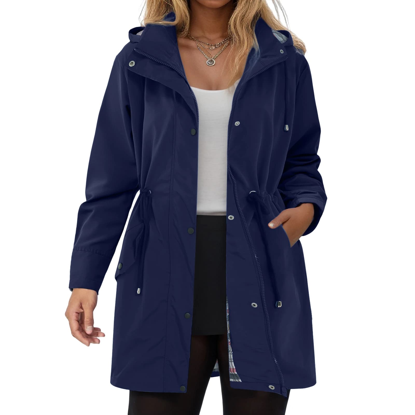 Women's Lightweight Hooded Rain Jacket
